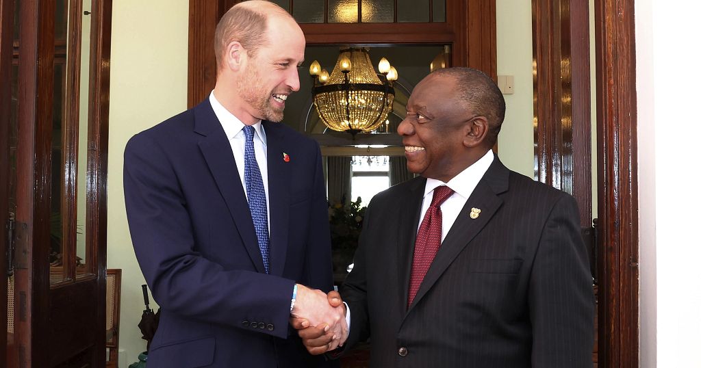 President Cyril Ramaphosa meets Prince William, during William's South Africa Visit