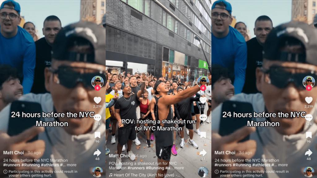 An influencer was disqualified from the NYC Marathon for bringing a filming crew onto the course