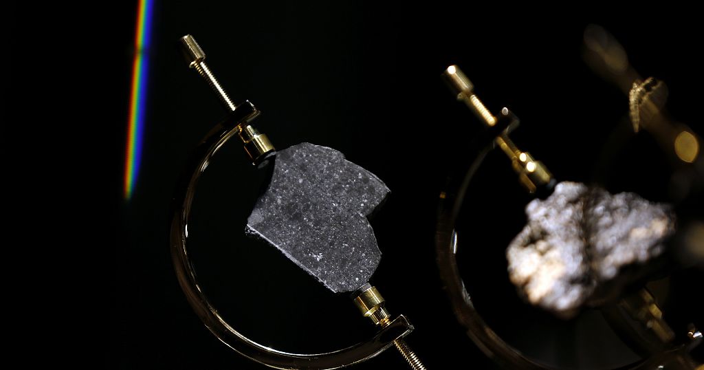 Lunar meteorite segment found in Mali features at Christie's Auction Preview, Shanghai