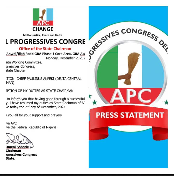 Delta APC chairman, Sobotie resumes duty after medical vacation