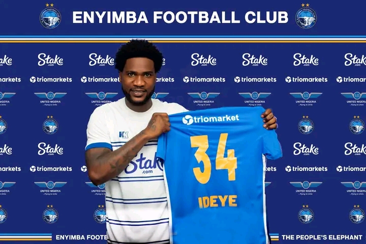 NPFL Enyimba Unveil Former Super Eagles Forward Ideye