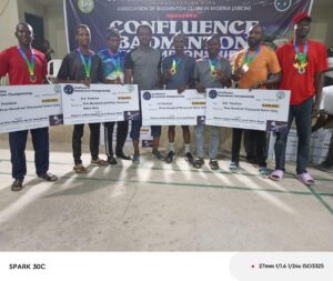 Confluence Badminton Club wins mixed doubles, men's doubles in second edition of Kogi State Championship
