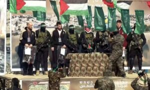 Israeli Hostages Released By Hamas In Khan Younis 300x180