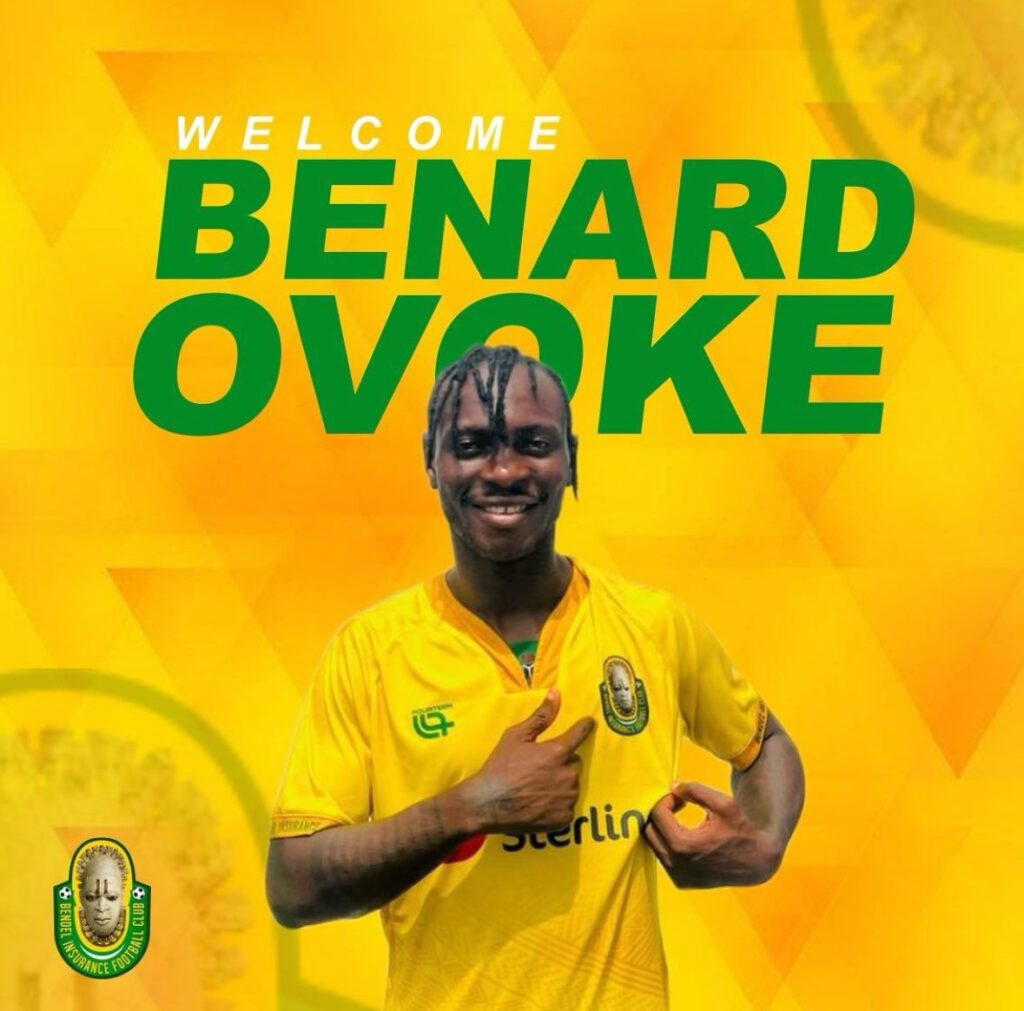 NPFL: Ovoke completes move to Bendel Insurance