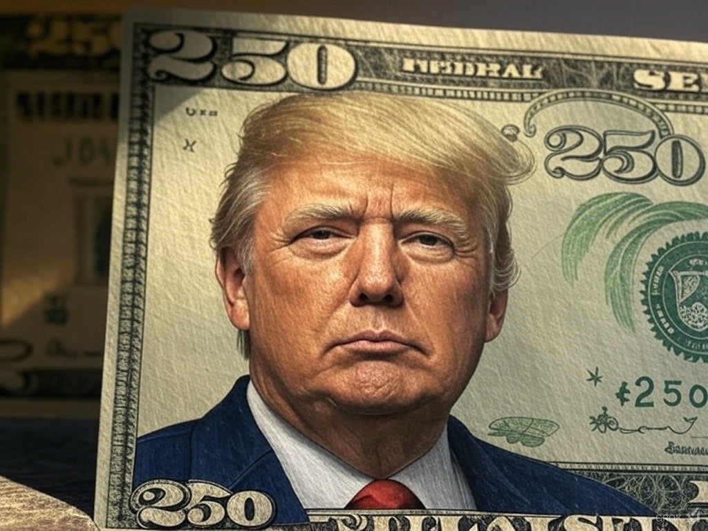 US lawmaker proposes $250 bill with President Trump's face