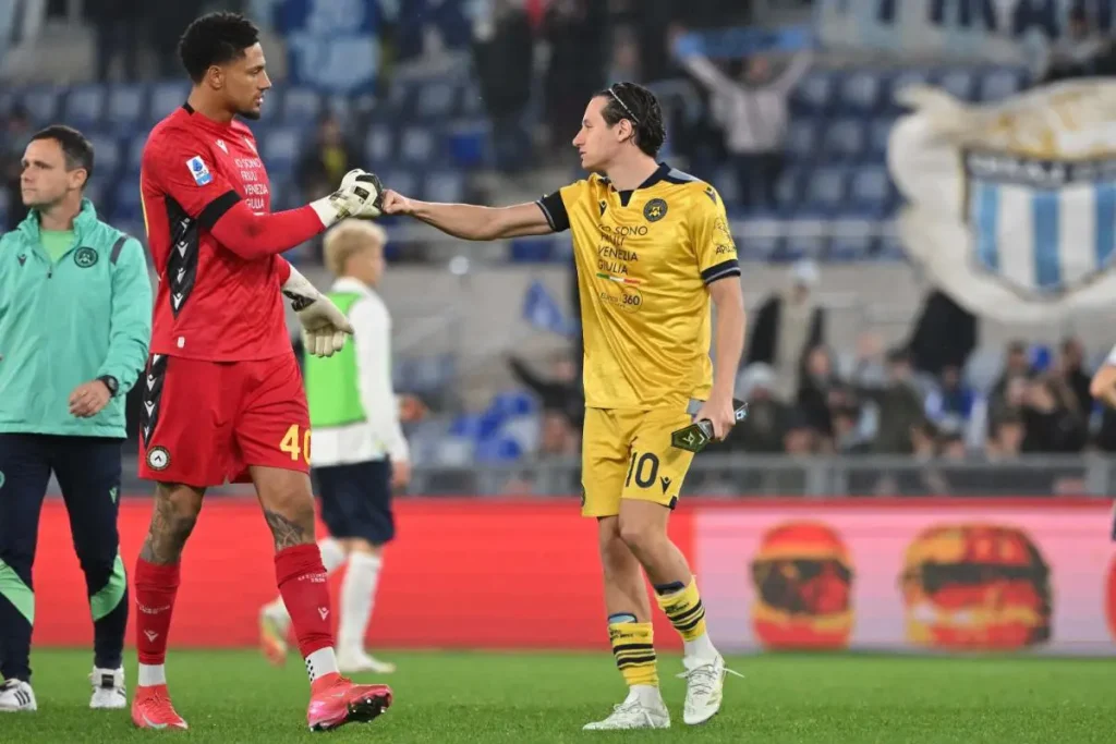 Serie A: Thauvin thumbs up Maduka Okoye's performance against Lazio