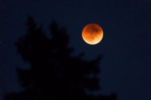 Timeline for 'blood moon' lunar eclipse