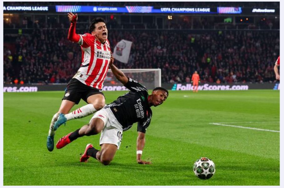 UCL: Lewis-Skelly should've been sent off against PSV - Ex- PGMOL chief, Hackett