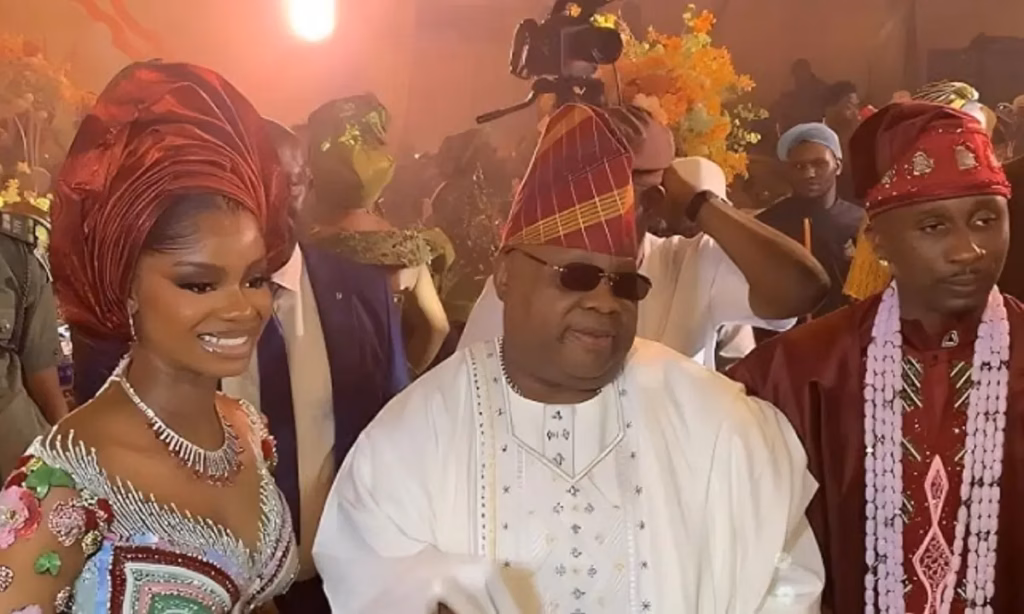 'Davido asked him to sing' - Reactions trail Gov Adeleke's performance at Priscilla's wedding [VIDEO]
