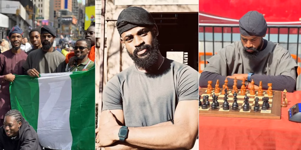 GWR: Nigerian Tunde Onakoya begins 70-hour chess marathon in New York [VIDEO]