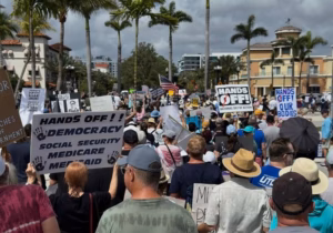 'Hands off' protests against Trump, Musk spread in US