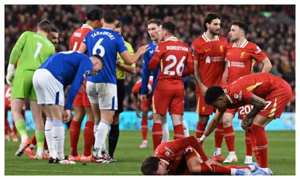 Premier League releases statement on red card controversy as Liverpool defeat Everton