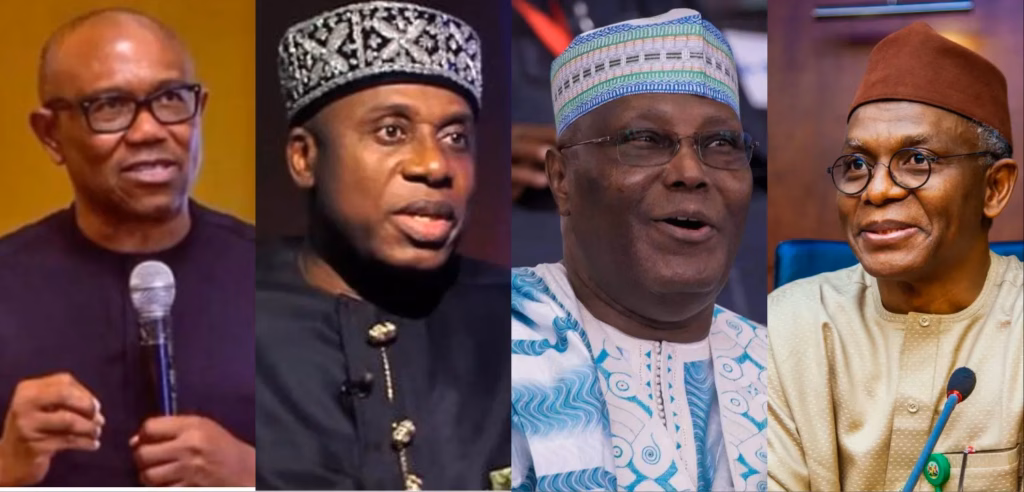 2027: APC frets as Atiku, Obi, Amaechi, El-rufai, others unite against Tinubu