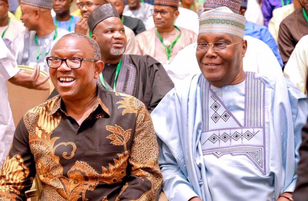 Atiku, Obi spotted together at political event in Abuja