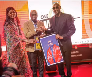 Gov Alia in induction dinner with 2Face, wife Natasha, other Benue artistes