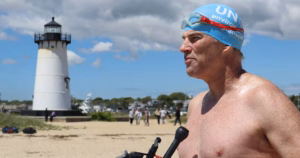 South African swims around Martha's Vineyard to raise awareness of need to protect sharks