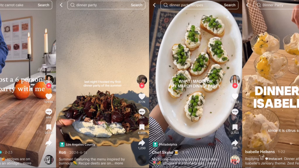 TikTok wants me to host a dinner party. Is that an actual recession indicator?