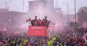 Football: Liverpool celebrates record-tying 20th Premier League title