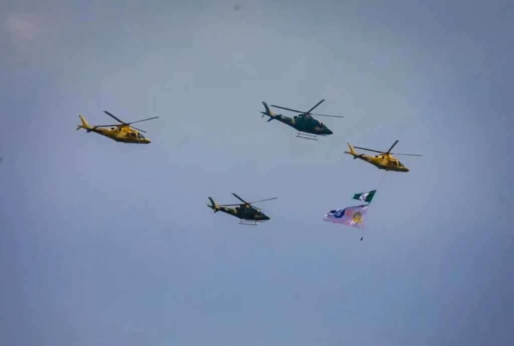 NAF celebrates 61st anniversary with aerial display in Lagos