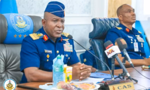 Stay vigilant, intensify strikes - Air Chief tells troops during operational visit to Katsina