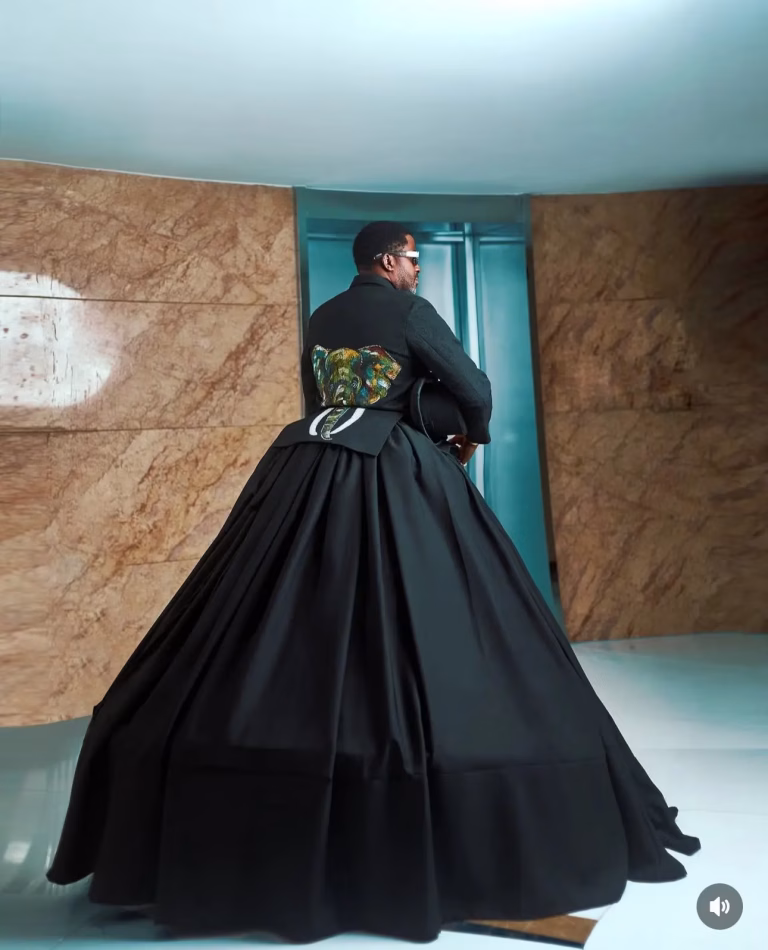 Reactions trail Desmond Elliott's outfit at 2025 AMVCA awards