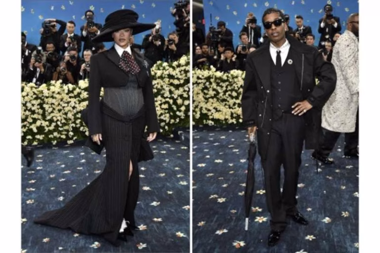Rihanna, A$AP Rocky confirm third pregnancy at 2025 Met Gala