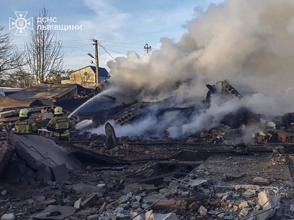 Several residential buildings on fire in Russia's drone attack Ukraine