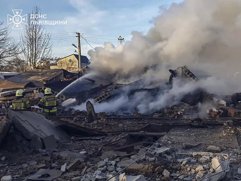 Several residential buildings on fire in Russia's drone attack Ukraine