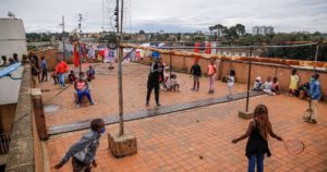 Blind young Kenyans learn soccer skills using Soundball device