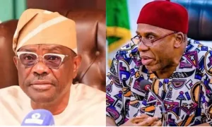 Amaechi can't stay out power, joined Atiku, El-Rufai because he's hungry - Wike