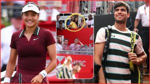 Emma Raducanu makes surprise visit to watch Carlos Alcaraz (Source - GETTY)
