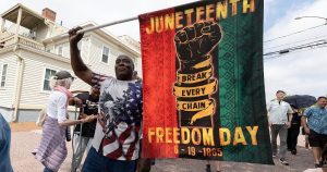 Juneteenth celebrations marking the end of slavery in United States