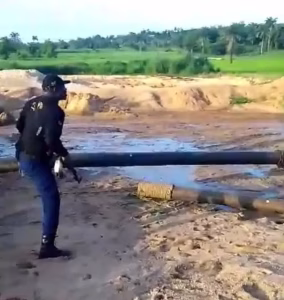 NSCDC raids illegal mining site in Anambra, confiscates sand dredging machine — Daily Nigerian