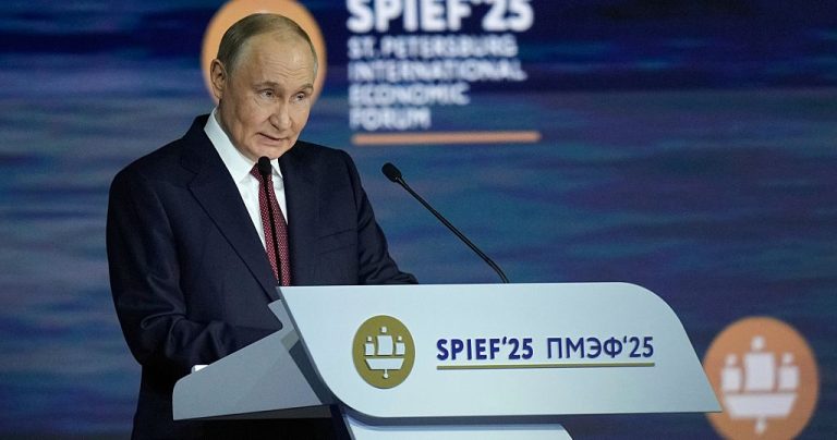 Putin downplays threat of recession at Saint Petersburg Forum, points to growth in manufacturing