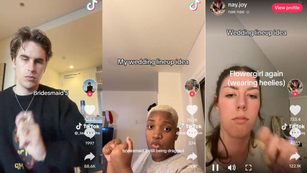 TikTok is plotting your perfect wedding entrance