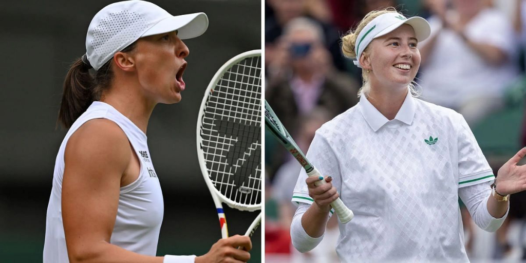 Iga Swiatek vs Clara Tauson - Image Source: Getty 