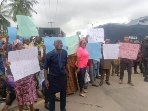 BREAKING: Protest rocks Lagos Assembly as APC members demand chairman's removal