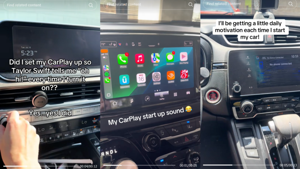 This TikTok CarPlay trend makes *anything* your start-up sound. Here's how to do it.