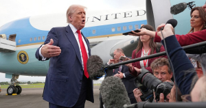 Trump warns Europe against immigration as he arrives in Scotland