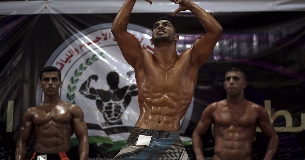 Gazan bodybuilders struggle to keep up form amid ongoing war
