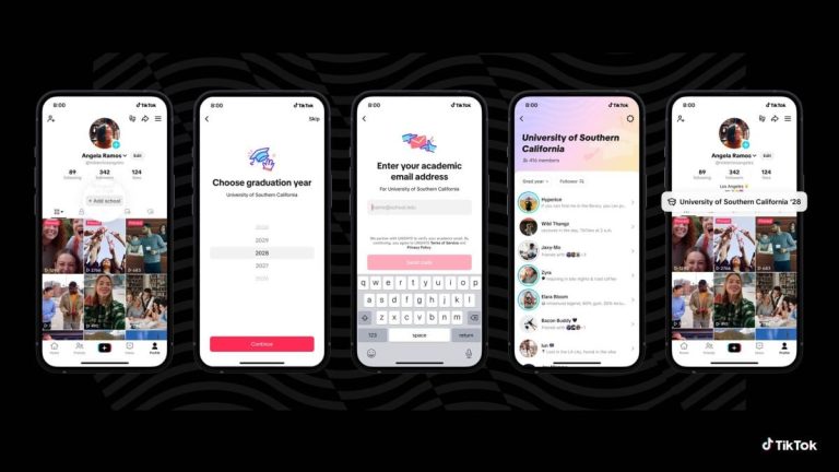 TikTok is reinventing 2004 Facebook with new college student features