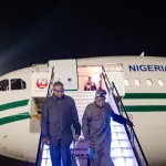 Tinubu arrives in Abuja after two-week state visits to Japan, Brazil