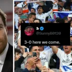 L to R: Xabi Alonso and Real Madrid fans (Images via Getty and X/@SunnyB0120)