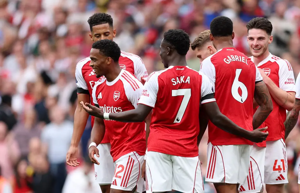 EPL table: Arsenal go top with 3-0 win over Nottingham Forest