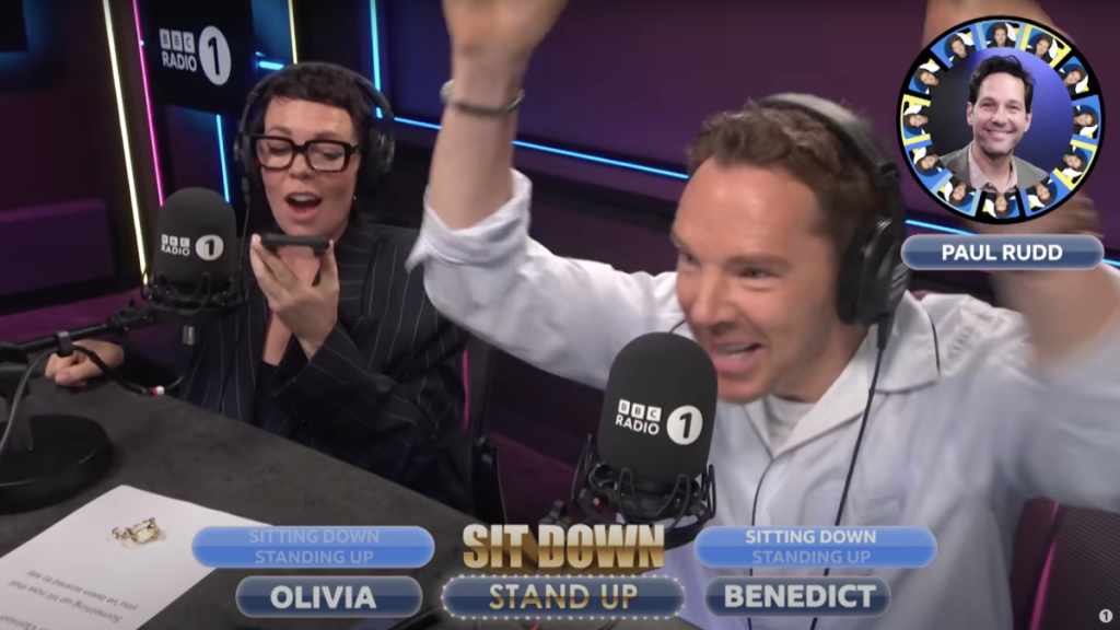 Olivia Colman and Benedict Cumberbatch's radio interview goes hilariously off the rails