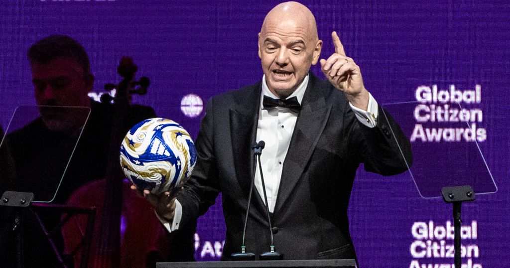 FIFA’s President Gianni Infantino honored with Global Citizen Award