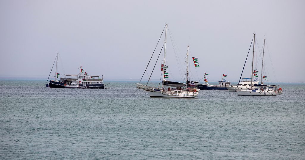 Gaza aid flotilla reports second drone attack in Tunisian port