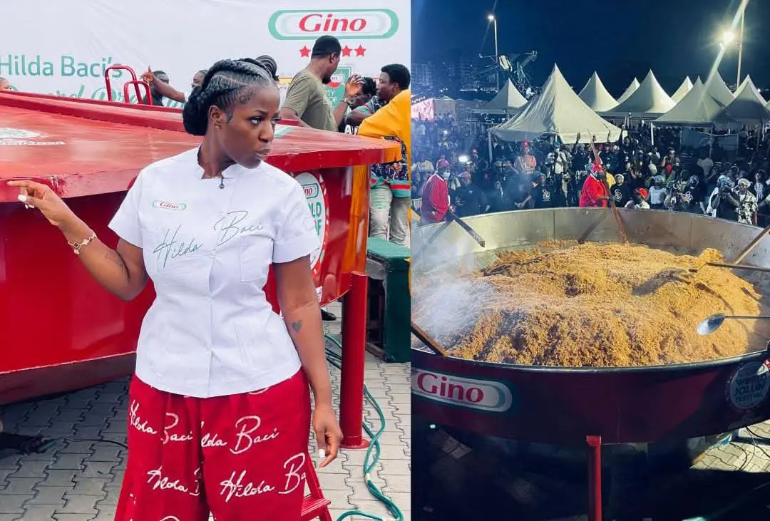 Hilda Baci sets Guinness record for largest Nigerian jollof rice ...