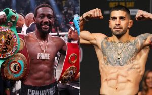 Terence Crawford (left) and Ilia Topuria (right) have gone back-and-forth on potential clash. [Images courtesy: Getty]