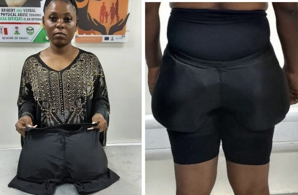 Businesswoman conceals 1.40kg meth in butt pad underwear — Daily Nigerian